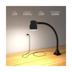 Luz de trabajo LED lámpara de cuello de cisne flexible de_3