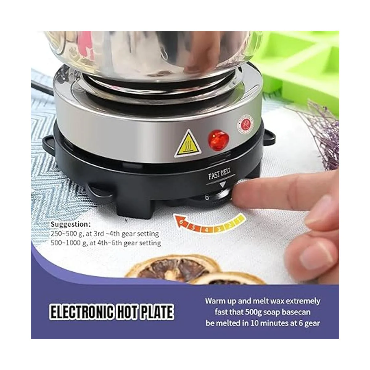 Fast METL Kit de fabricación de jabón con placa caliente_2