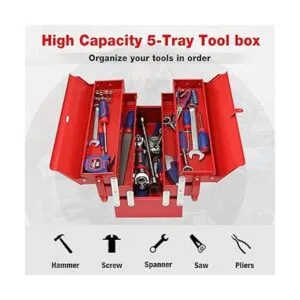 WORKPRO Caja de herramientas de metal caja de_6