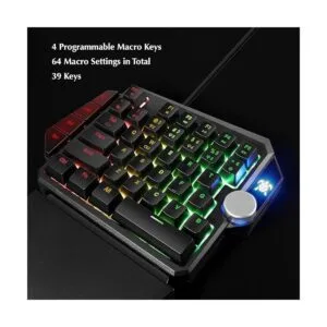 Hawksbill Teclado macro para videojuegos H5 con una sola_3