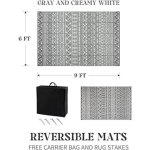 MontVoo Alfombra de exterior para patio caravana_2