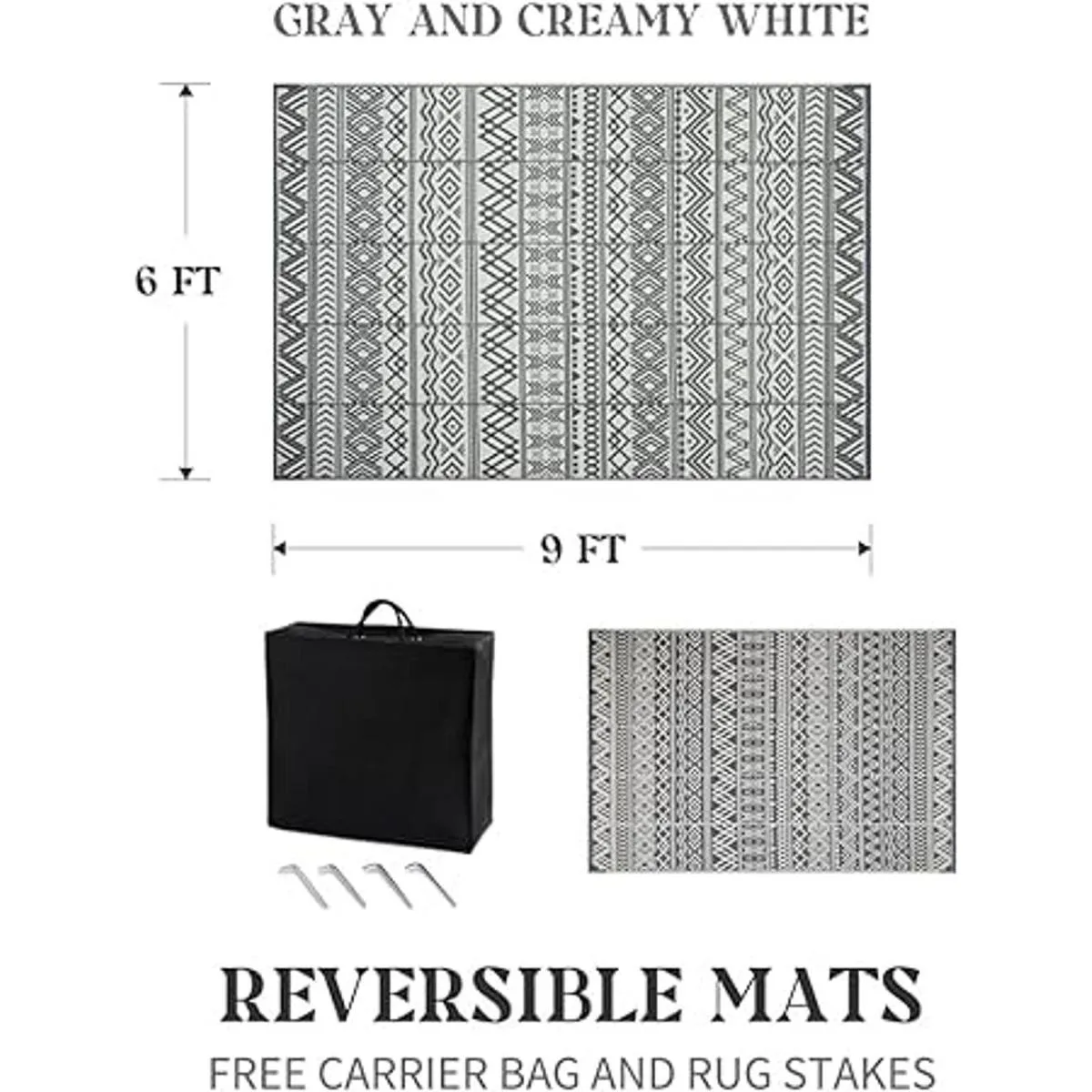 MontVoo Alfombra de exterior para patio caravana_2