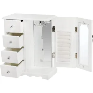 Nicunom Joyero de madera maciza caja de exhibición de_3