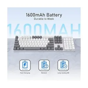 Teclado inalámbrico para juegos Batería recargable_6