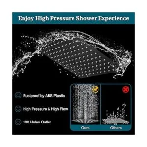 Lanhado Cabezal de ducha de lluvia con rociador de mano_2