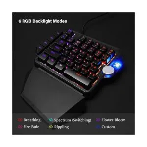 Hawksbill Teclado macro para videojuegos H5 con una sola_2