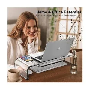 DeskLogics Soporte elevador acrílico para monitor de_5