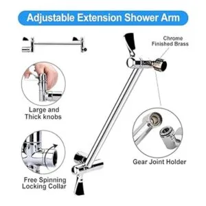 Kaqinu Cabezal de ducha de alta presión de 10 pulgadas_3