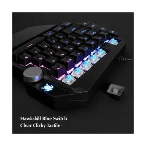 Hawksbill Teclado macro para videojuegos H5 con una sola_4