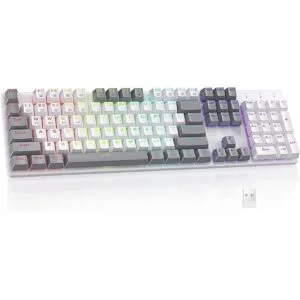 Teclado inalámbrico para juegos Batería recargable_1