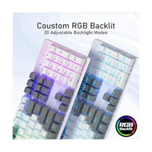 Teclado inalámbrico para juegos Batería recargable_4