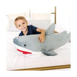 Tiburón gigante de peluche animales realistas de_7