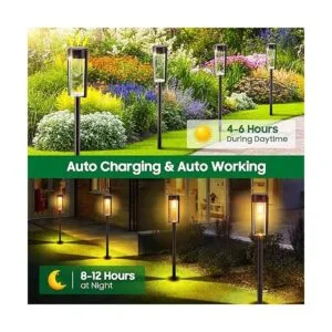 BUCASA Luces solares para caminos al aire libre paquete_2