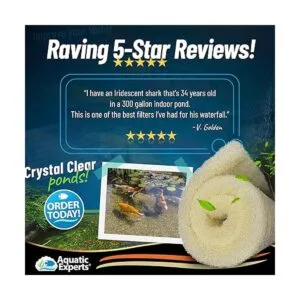 Aquatic Experts Beige COARSE Pond Filter Pad 1.25 inch_6