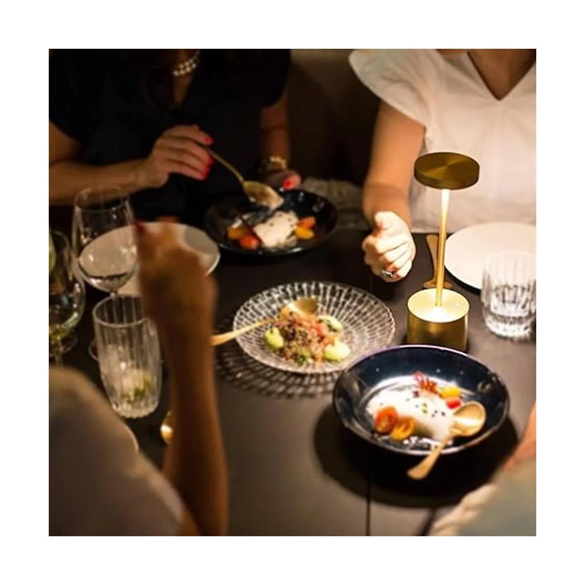 Paquete de 2 lámparas de mesa inalámbricas batería_3