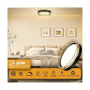 Flynix Lámpara de techo LED de montaje empotrado de 12.5_2