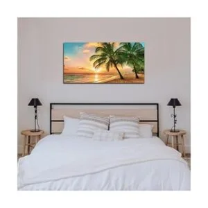 Arte de pared de playa para sala de estar lienzo de_5