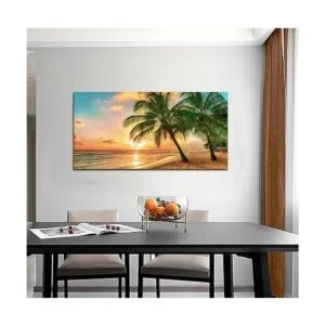 Arte de pared de playa para sala de estar lienzo de_3