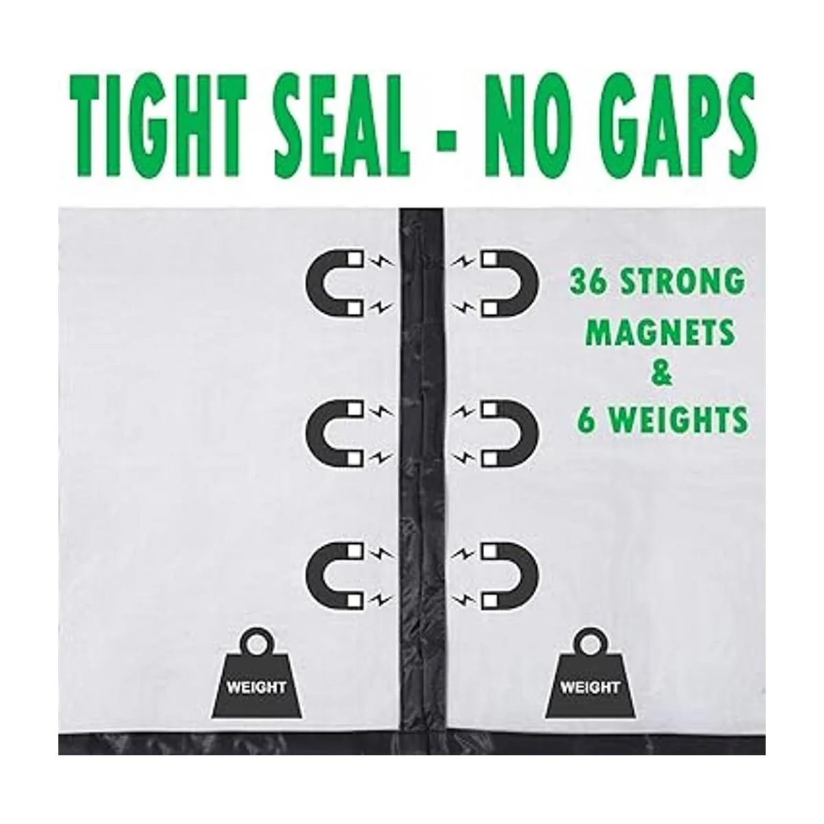 Pantalla magnética para puerta de garaje de 12 x 7 pies y_3