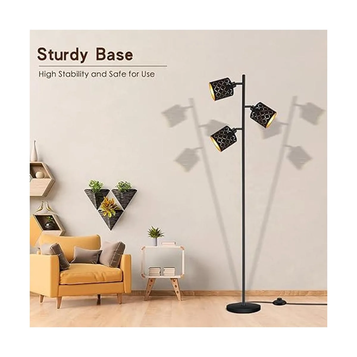 Industrial Floor Lamps for Living Room Tree Standing Lamp_5