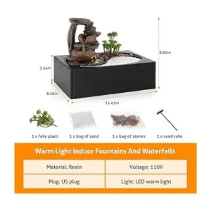 WICHEMI Fuente de agua para interiores fuente de agua_6