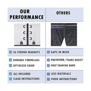 Pantalla magnética para puerta de garaje de 12 x 7 pies y_4