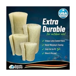Aquatic Experts Beige COARSE Pond Filter Pad 1.25 inch_3