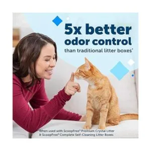 Bandeja reutilizable de aserrín para gatos ScoopFree con_2