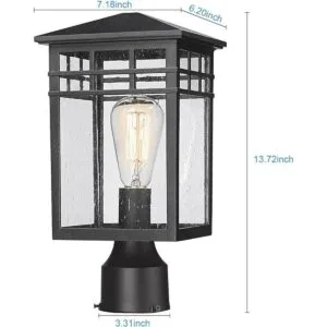 Diyel RZ009P BK Lámpara exterior moderna con acabado_3