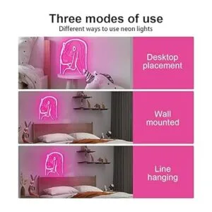 COLORNEON Letrero de neón con diseño de anime hecho a_5