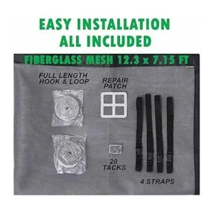 Pantalla magnética para puerta de garaje de 12 x 7 pies y_6