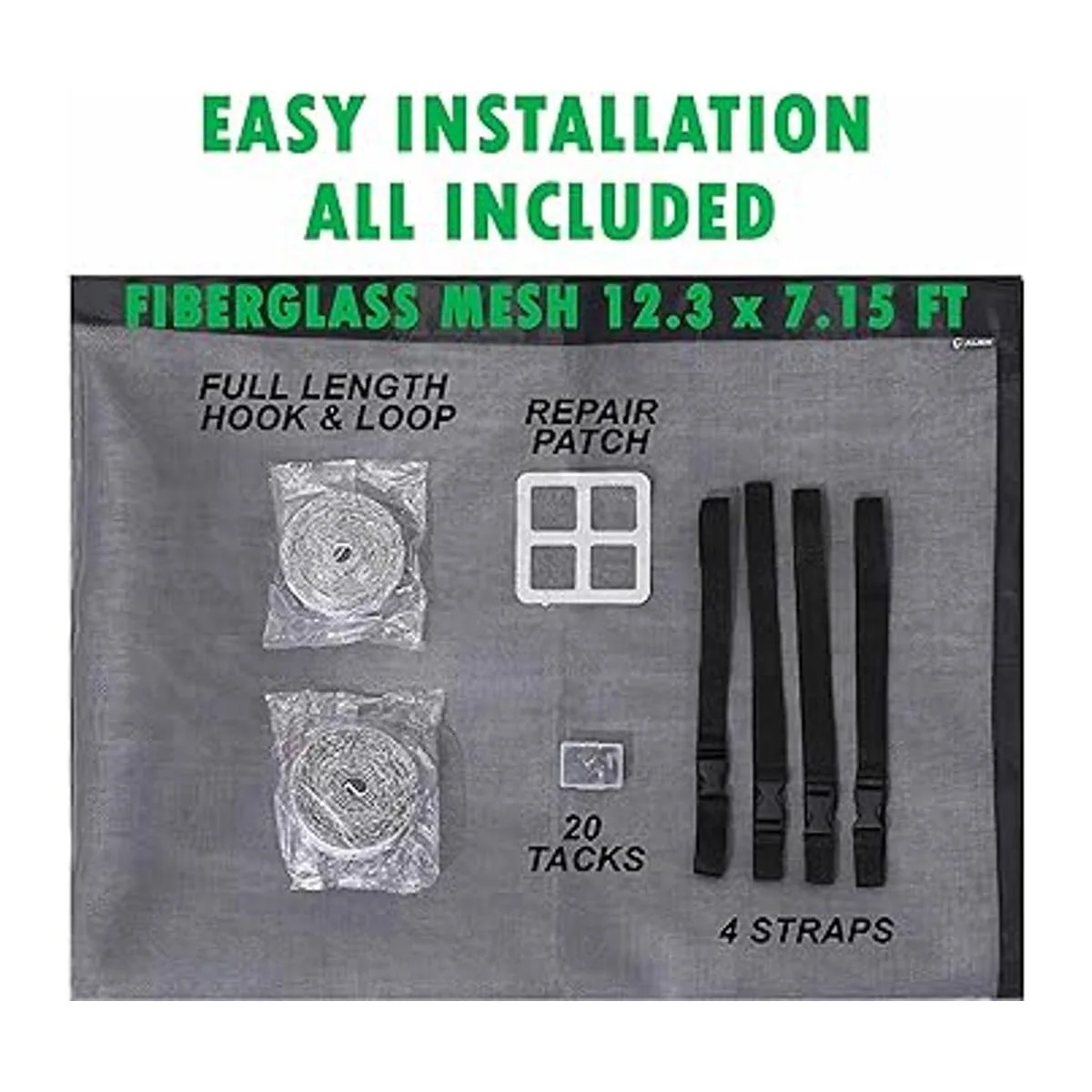 Pantalla magnética para puerta de garaje de 12 x 7 pies y_6