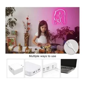 COLORNEON Letrero de neón con diseño de anime hecho a_4