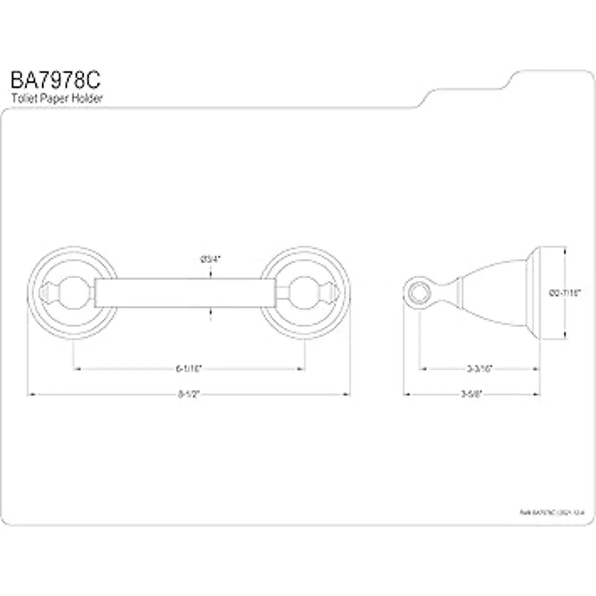 Kingston Brass Inglés clásico Portarrollos de papel_2