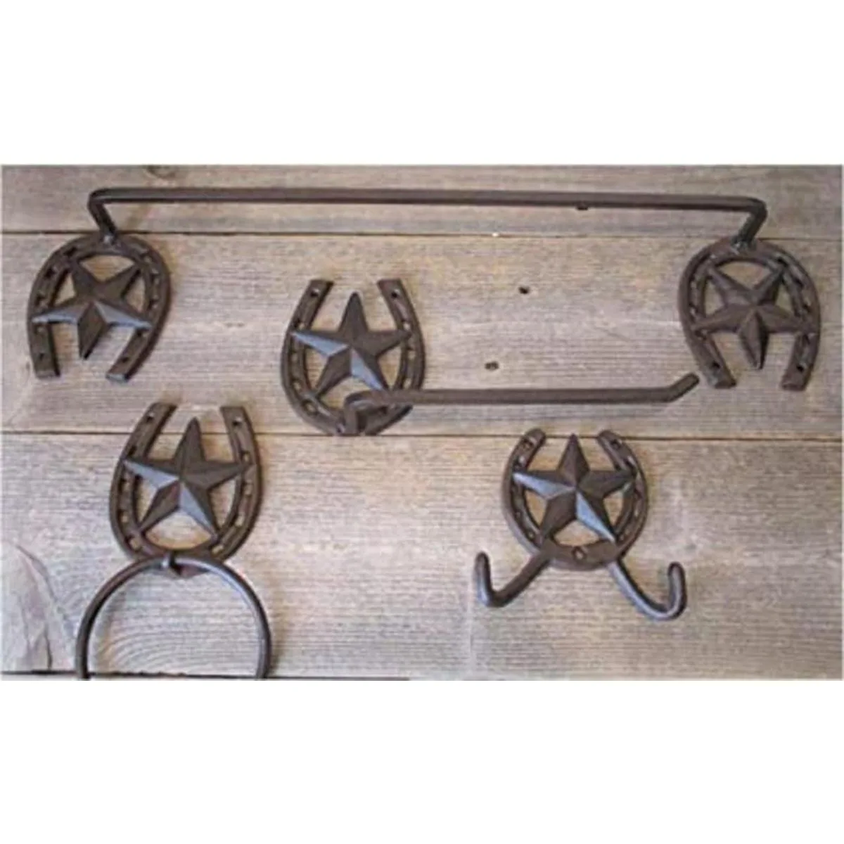 Juego de baño de 4 piezas con herradura y estrella de_1