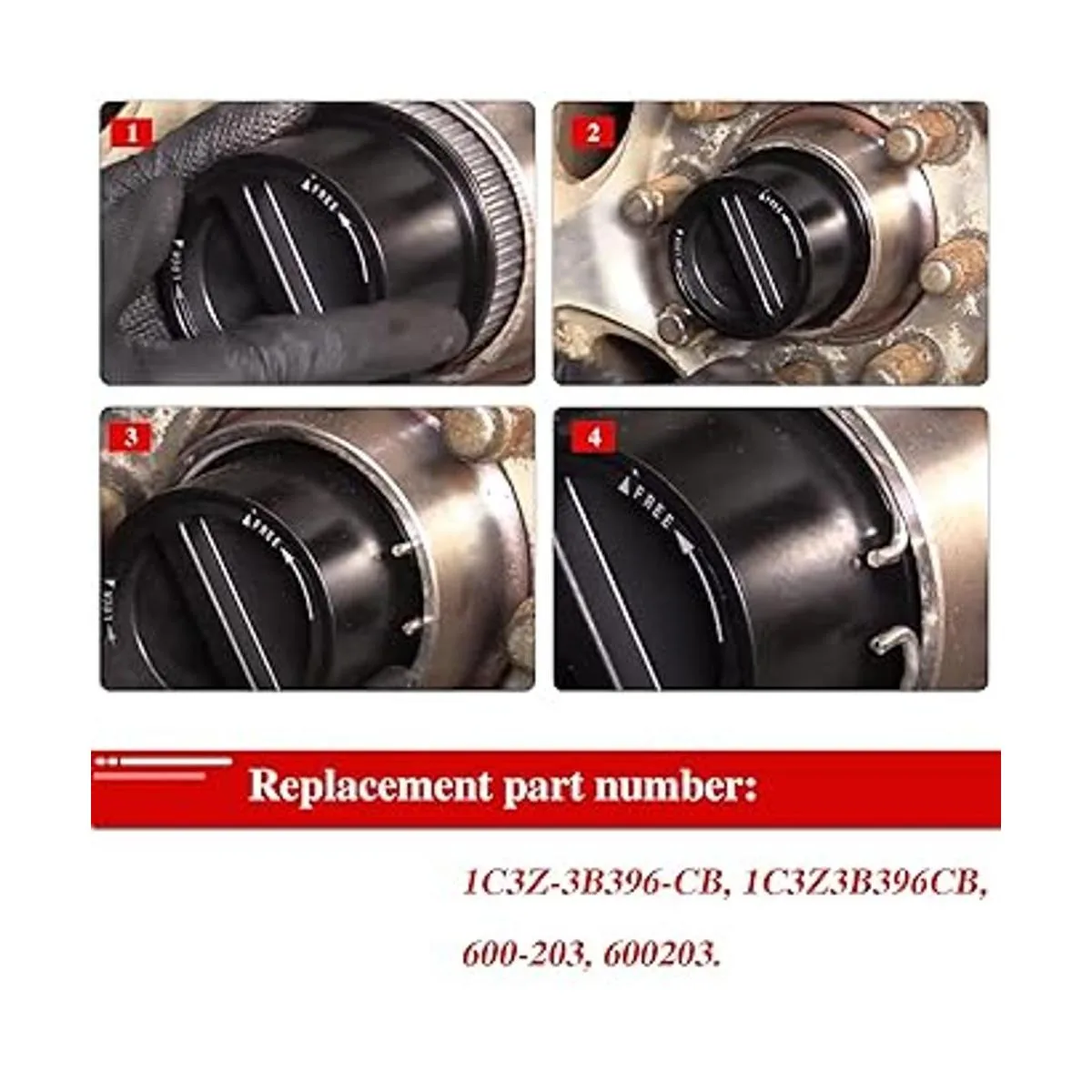 Buje de bloqueo automático 4WD para Ford F250 F350 F450_6