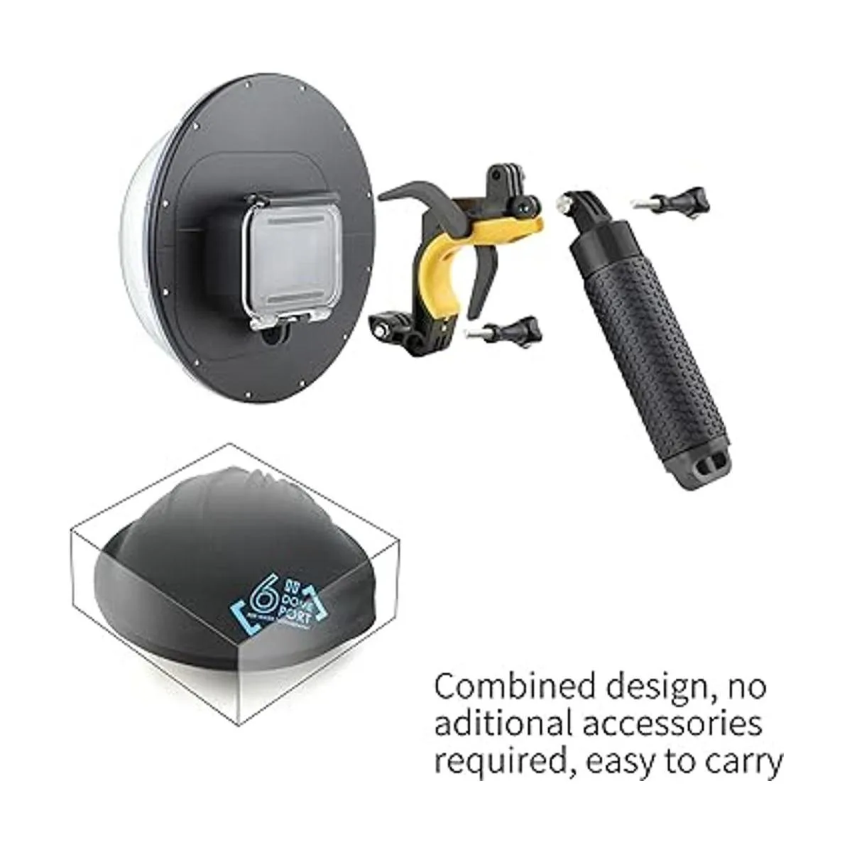 YALLSAME Funda impermeable para GoPro Hero 11 10 9 negro_6