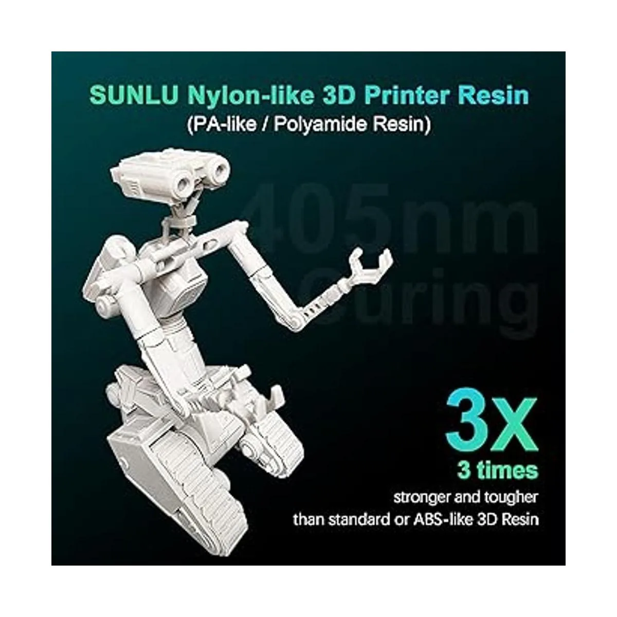 SUNLU Impresora 3D de resina similar a nailon resistente_2