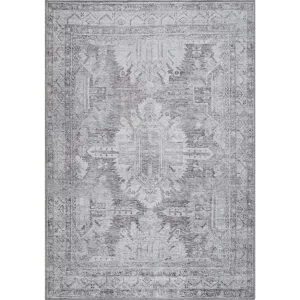 Bloom Rugs Alfombra lavable de 3 x 5 pies color marfil y_2