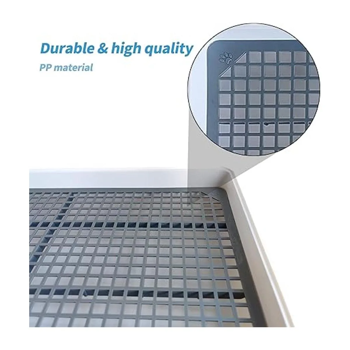 PODOO Caja de arena grande de conejo jaula de_3