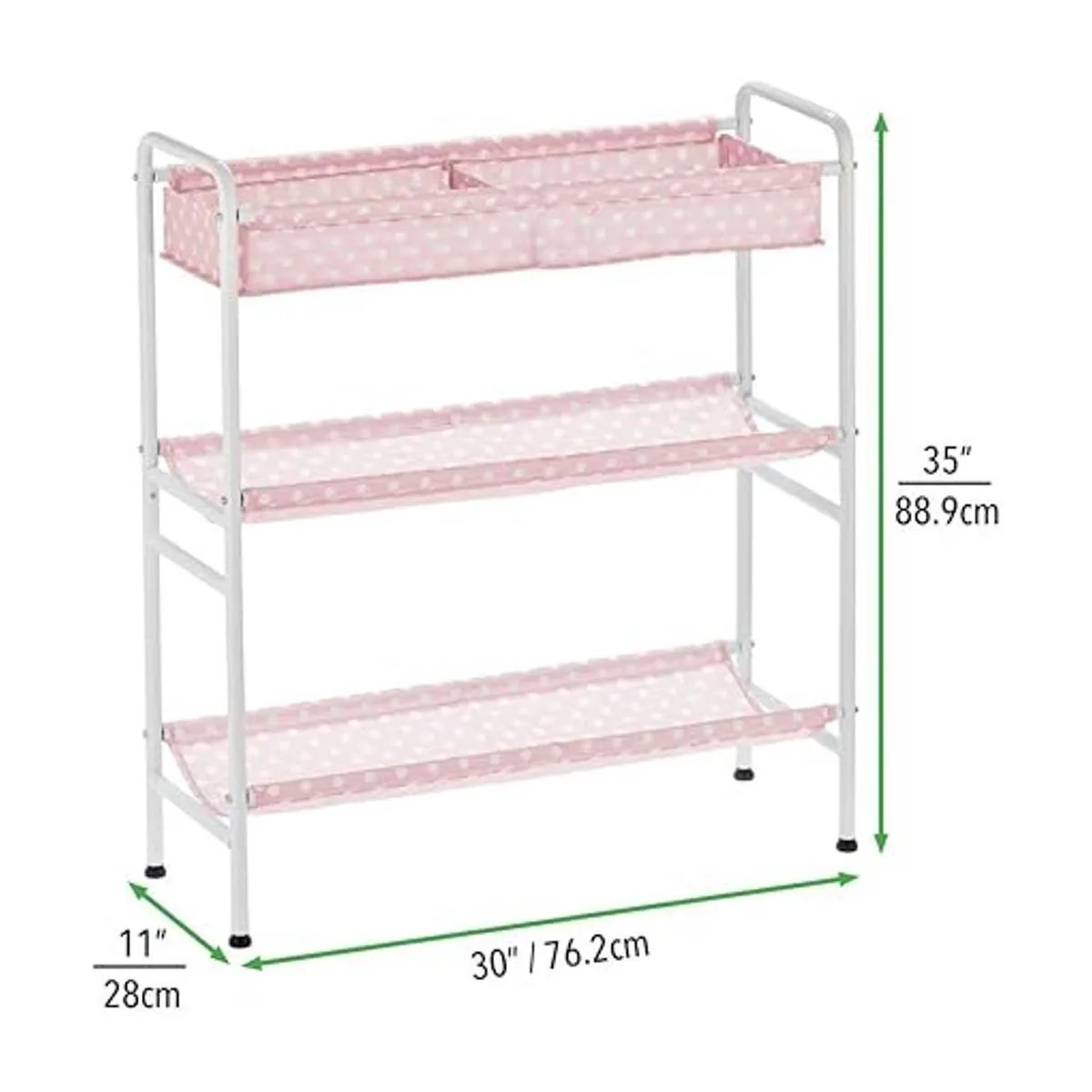mDesign Carrito organizador de almacenamiento vertical de_5