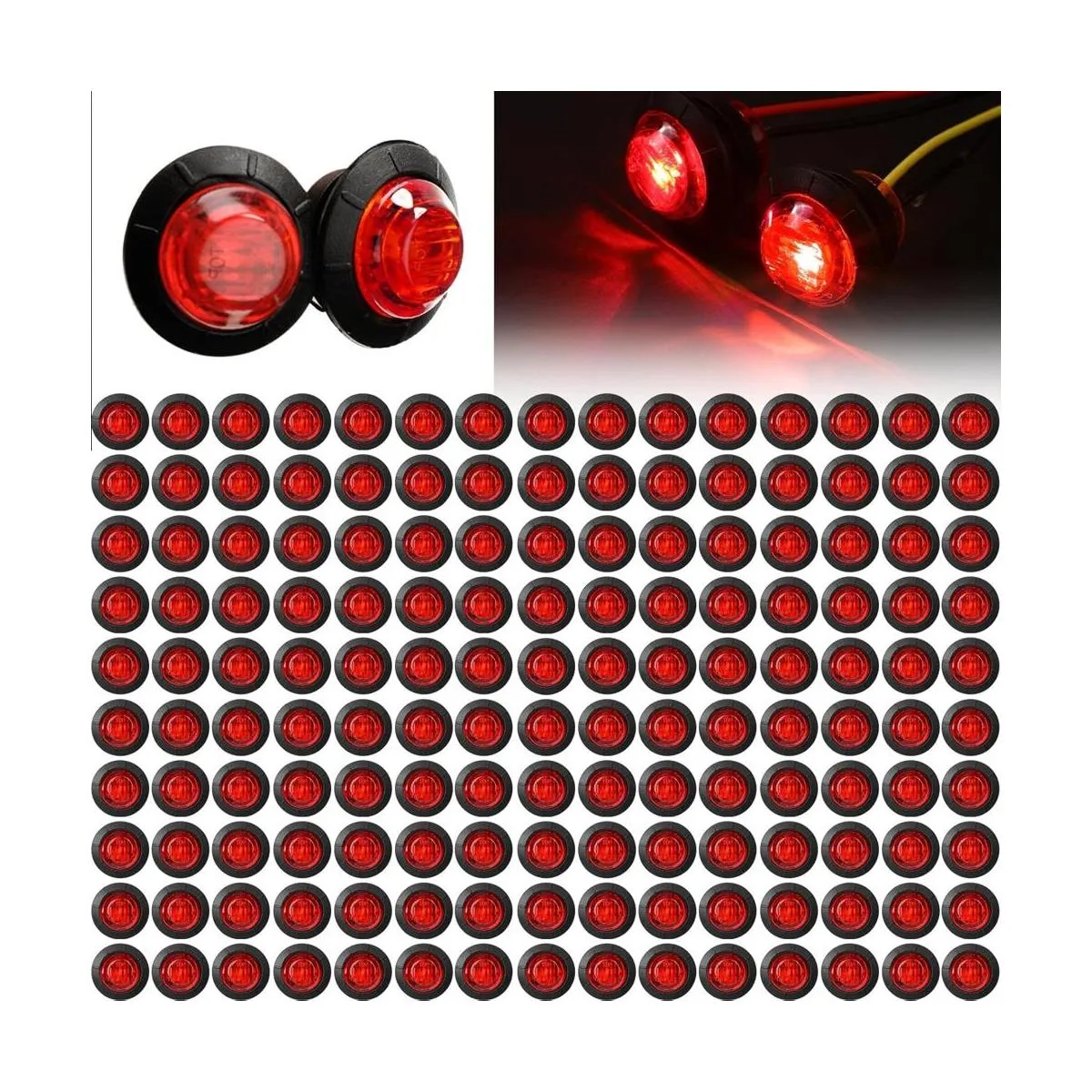 150 luces LED redondas de 34 pulgadas de montaje en_1