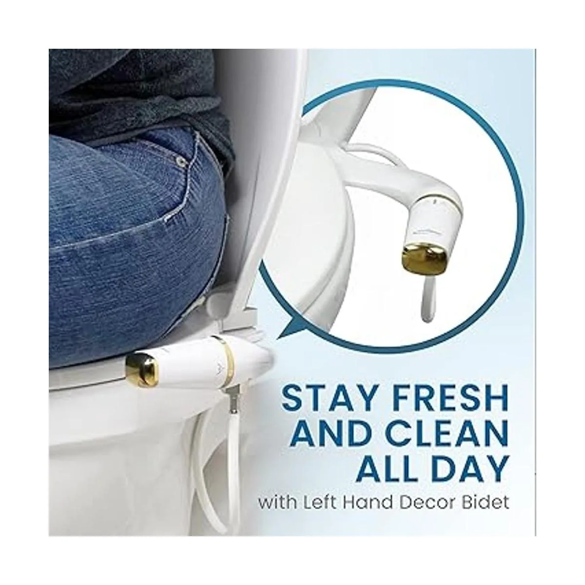 GenieBidet Accesorio de inodoro ultrafino con boquillas_6