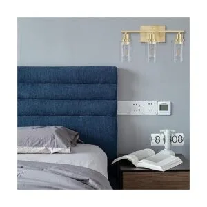 Luminarias de tocador de baño doradas de 3 luces_3