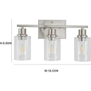 Accesorios de tocador de baño 3 luces lámpara de pared_2