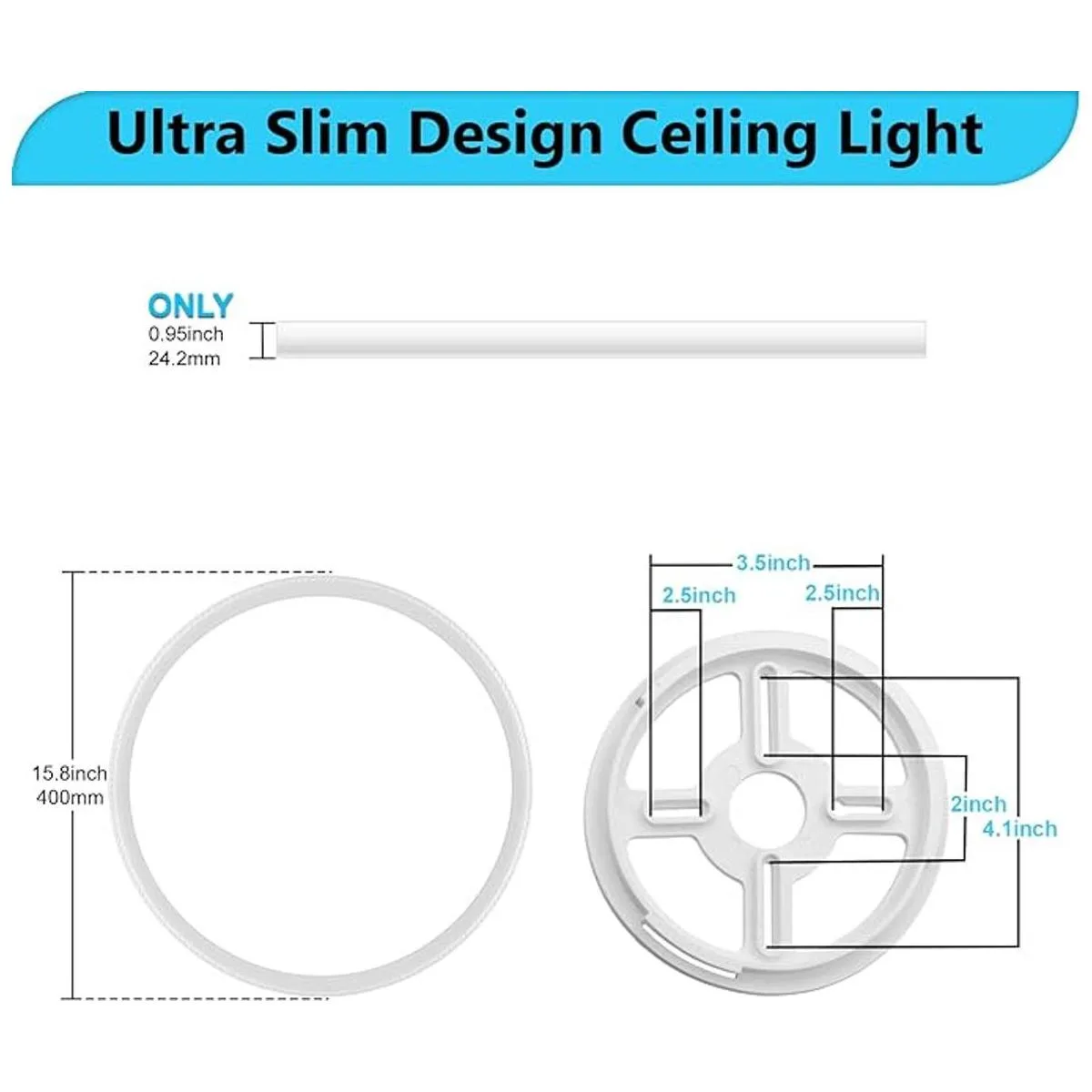 Lámpara de techo LED de montaje empotrado de 4700 lm luz_3