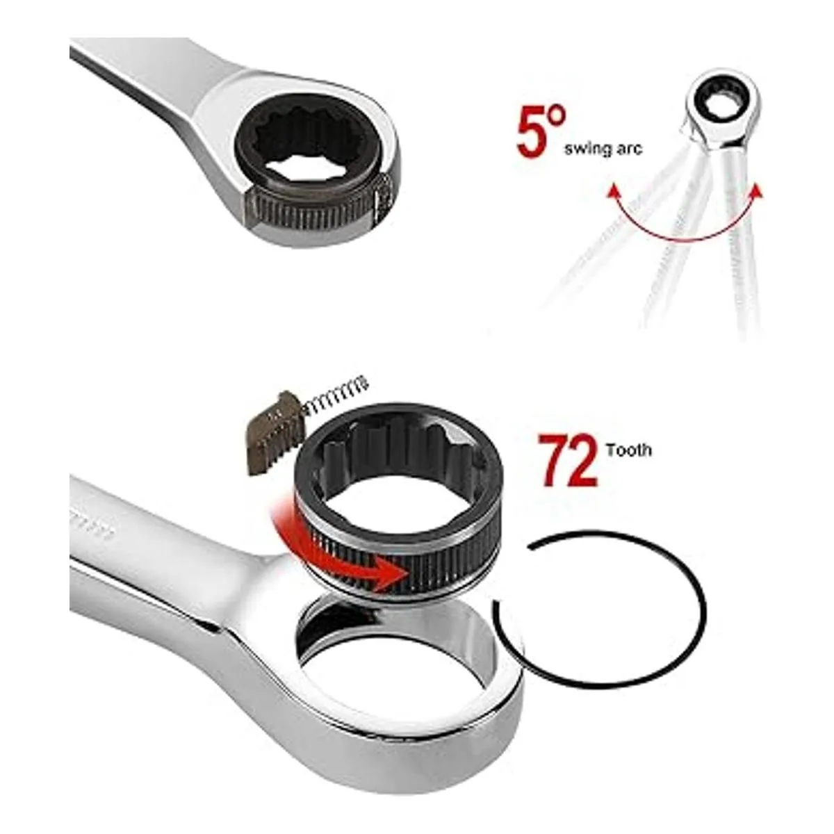 AIRAJ SAE Juego de 22 llaves de trinquete de 1434_4