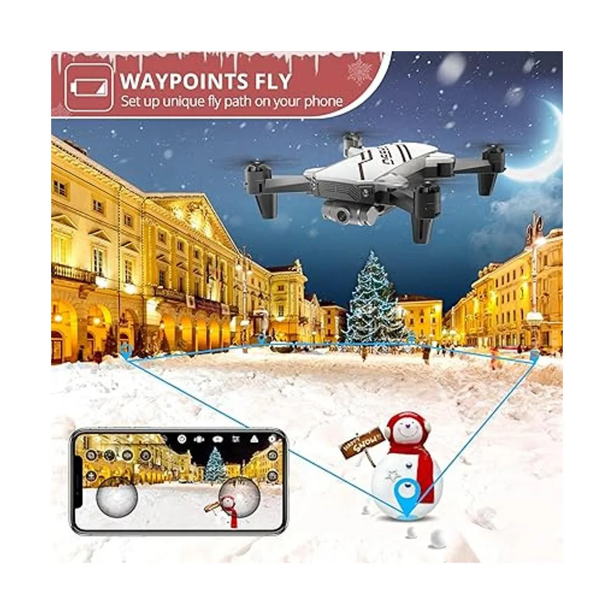 DEERC Mini dron D20 para niños con cámara FPV HD 720P_4