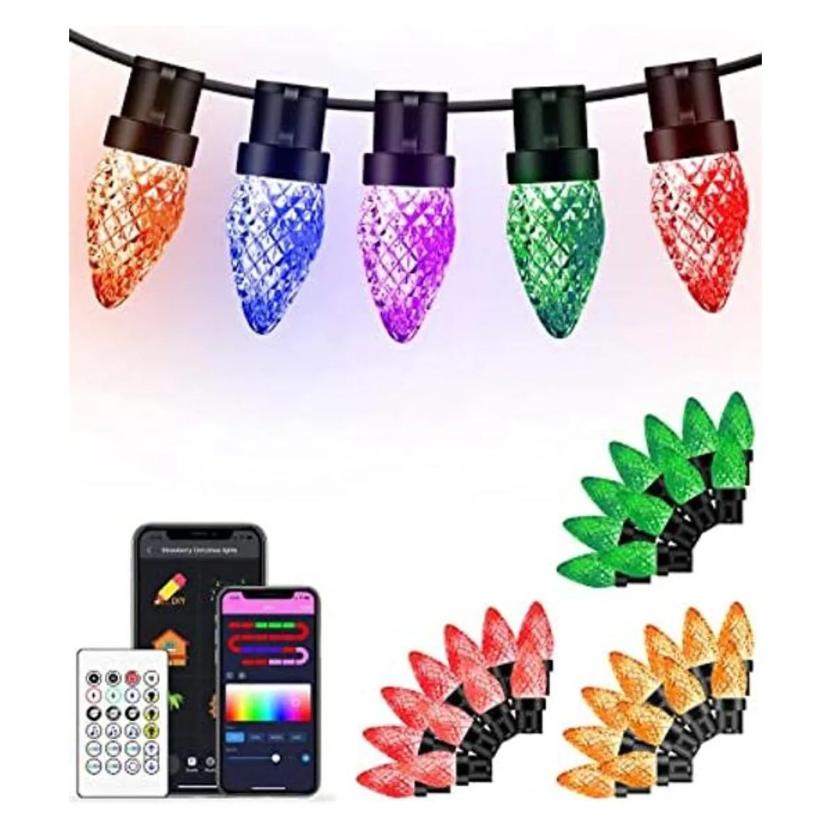 C9 Luces de Navidad para exteriores 33 pies_1