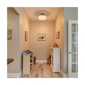 JEENKAE Moderna lámpara de techo semiempotrada para_2